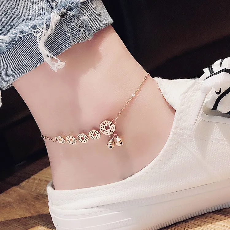 Asia Star Titanium Steel Anklets Women's-2