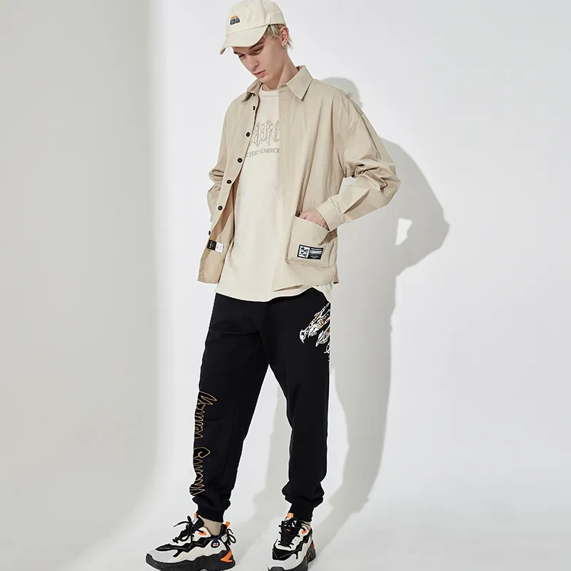 SANSYAS HONGLIANZHIMENG Jogger Casual Pants Unisex Black-4