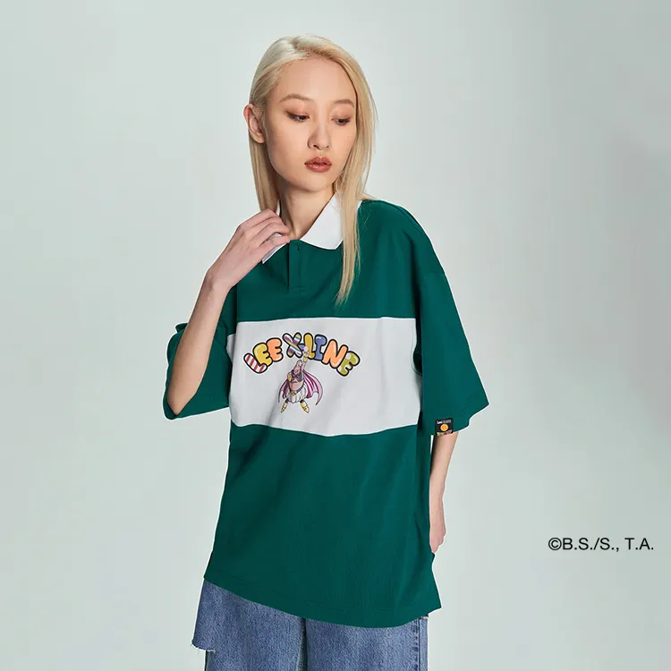 Dragon Ball X Lee X Dragon Ball Co brand Polo Shirts Unisex Turquoise-3