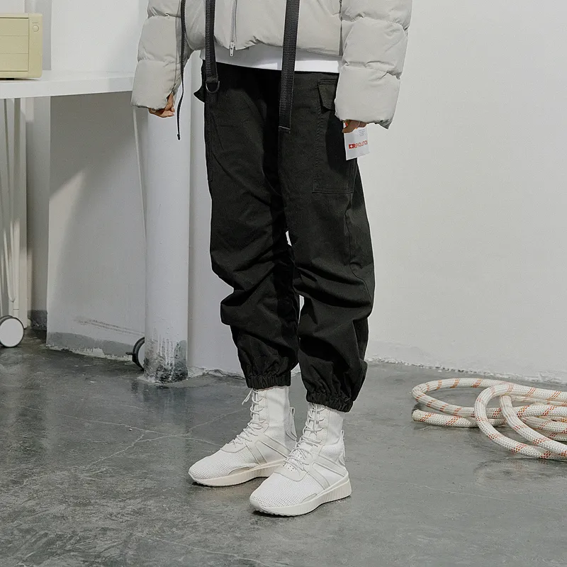 STNW Cargo Pants Unisex Black-3
