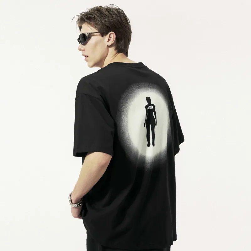 ALL NIGHT DAYS Heavyweight T Shirt Unisex-4