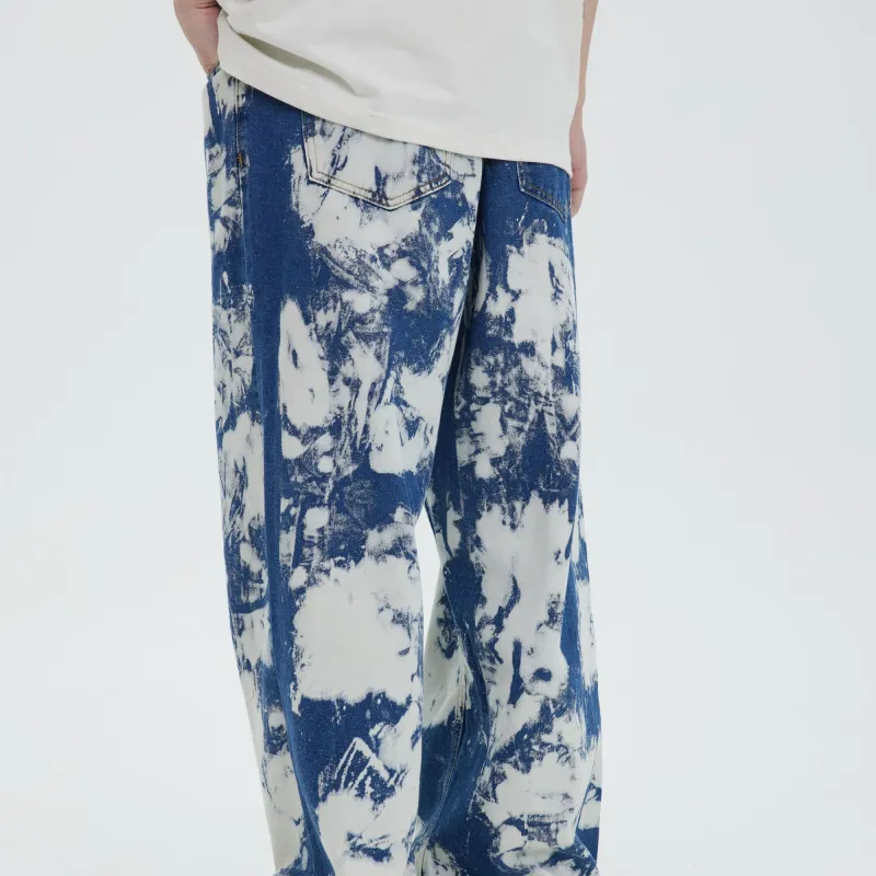 Pious Faith X RARS RAIKS RARS RAIKS X Pious Faith Jeans Unisex Blue-5