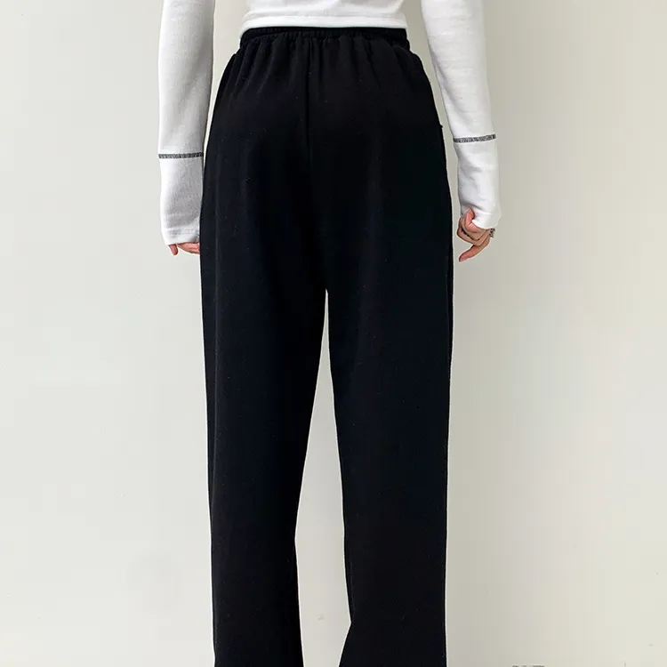 MacyMccoy Straight Casual Pants Women's Black-7