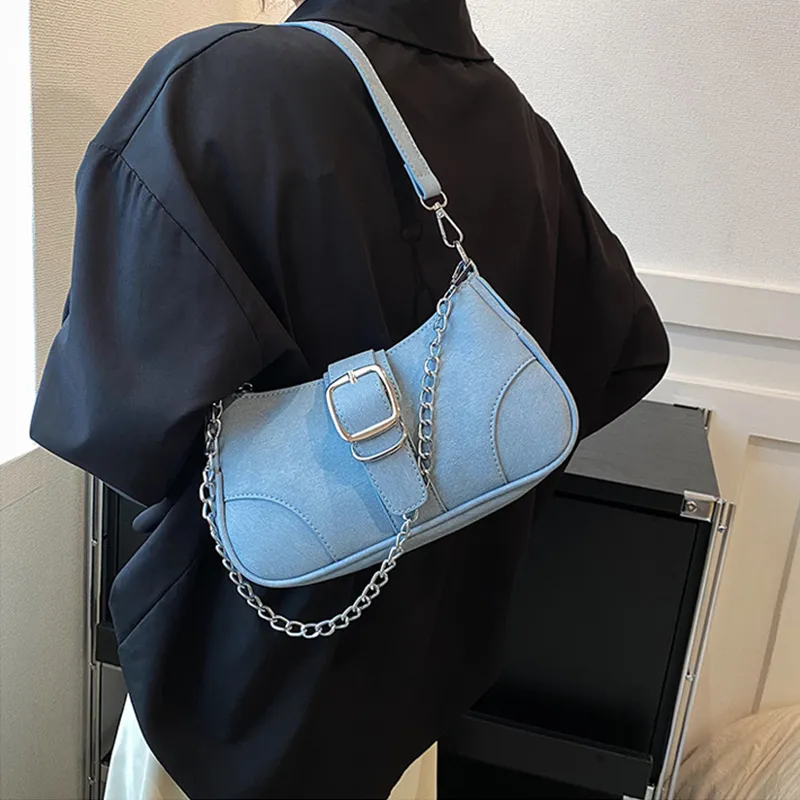 JANE KLAIN PU Small Square Bag Handbag Shoulder Bag Women's Blue/Pink-7