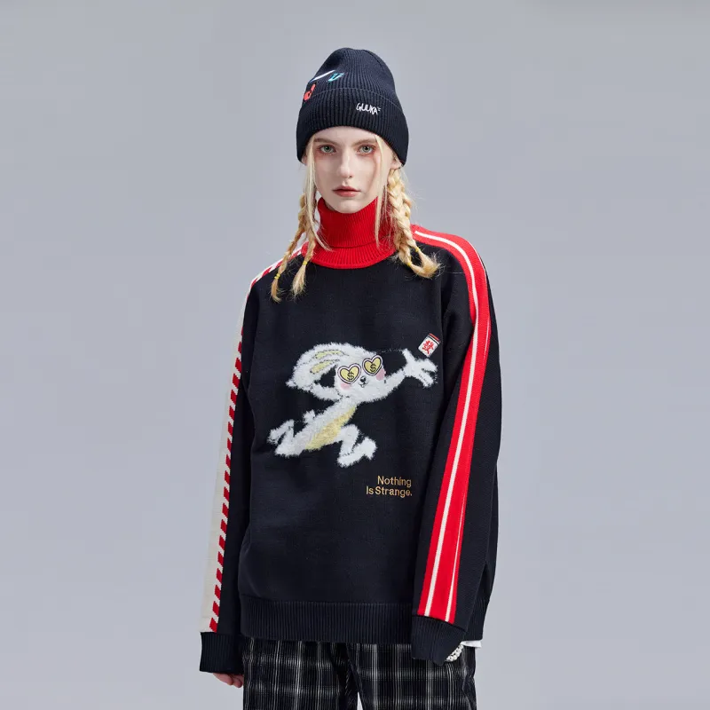 Guuka Loose Fit Knitwear Women's Black-4