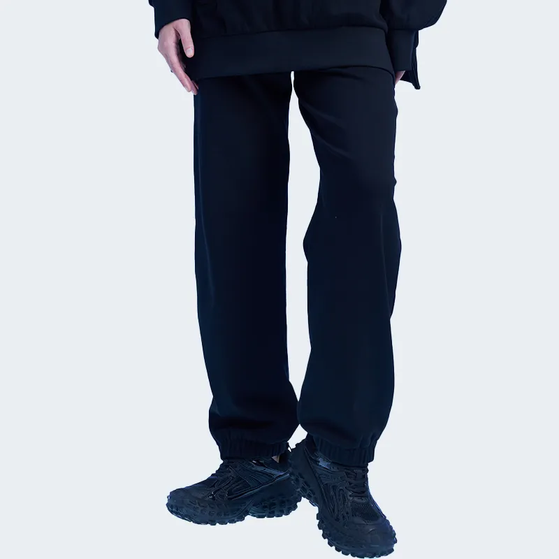 AiLoT Knitted Sweatpants Unisex Black-3