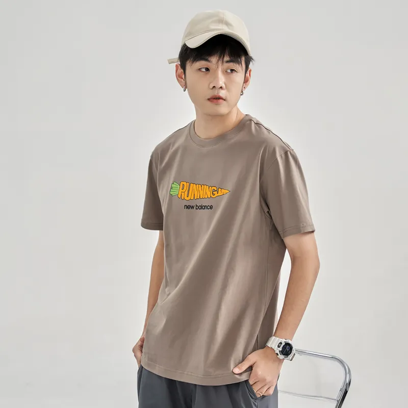 New Balance T Shirt Unisex Brown-4