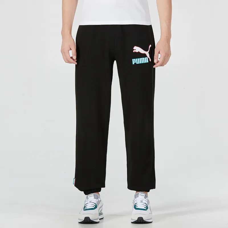 PUMA CLASSICS Knitted Sweatpants Men Black-4