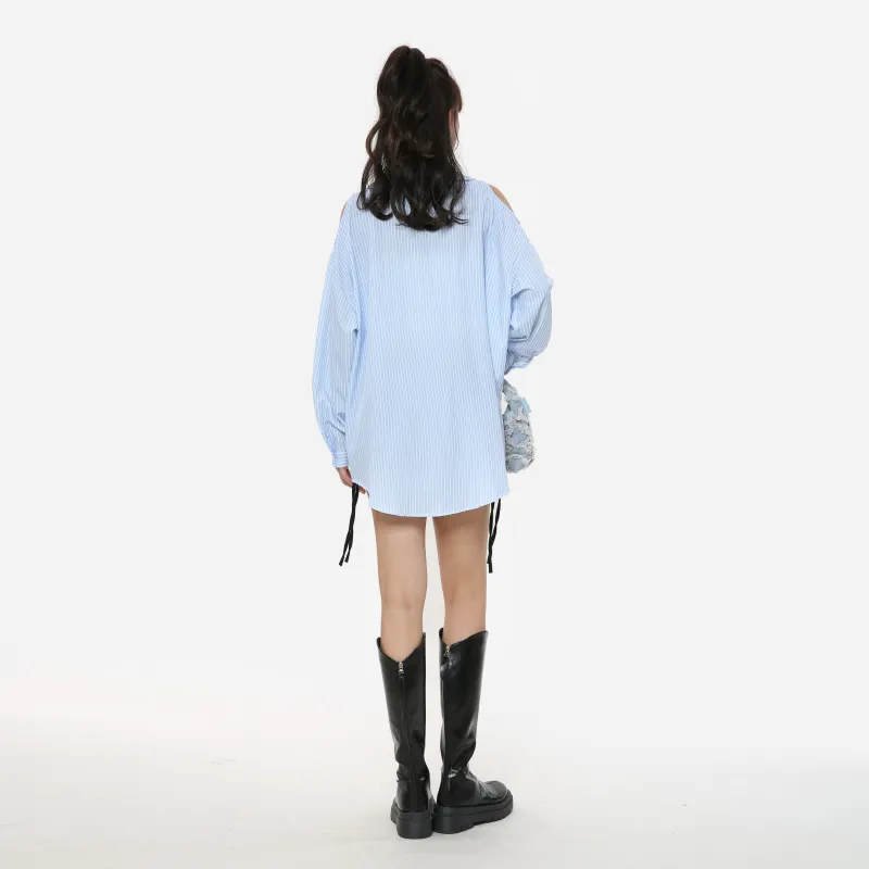 Adeworn Shirts Women's Blue-2