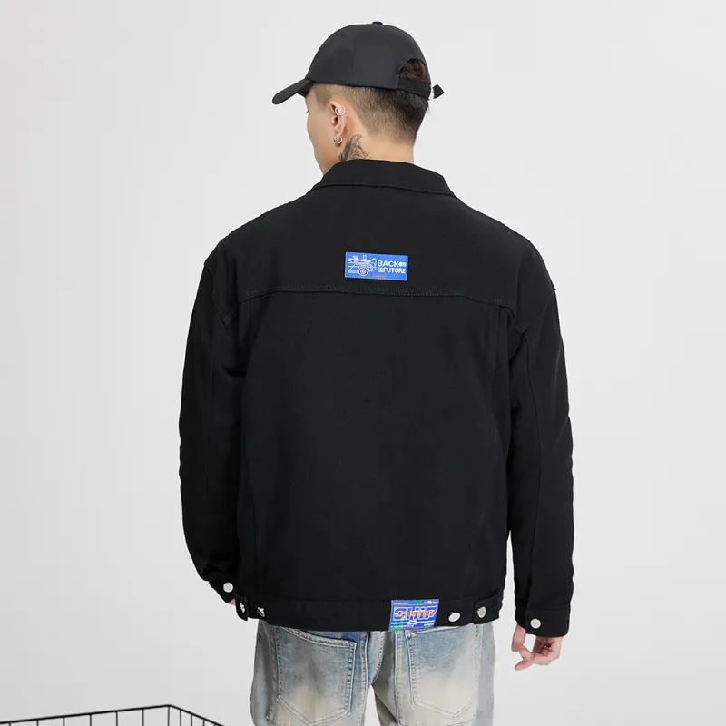 JASONWOOD Cowboy On The Run Fall Winter Denim Jacket Unisex-2