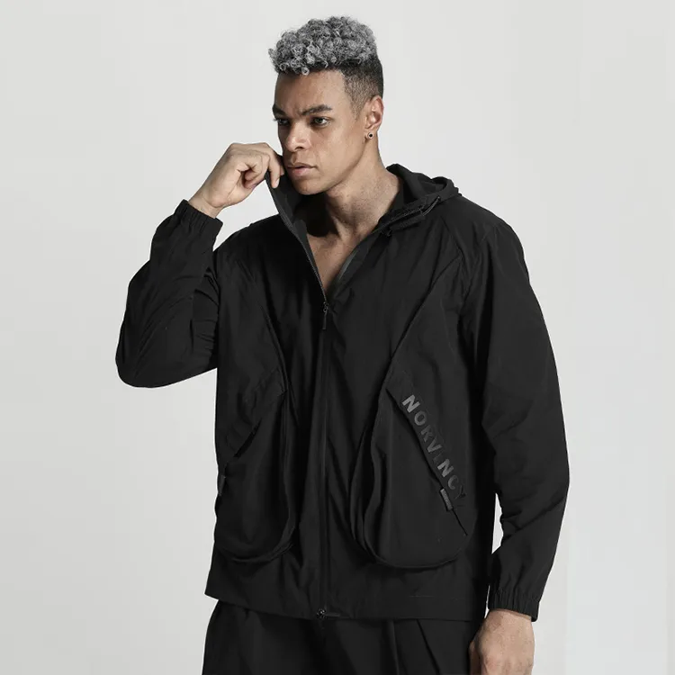 NORVINCY Outdoor Cycling Western Mecha Raglan Sleeve Jacket Unisex-2