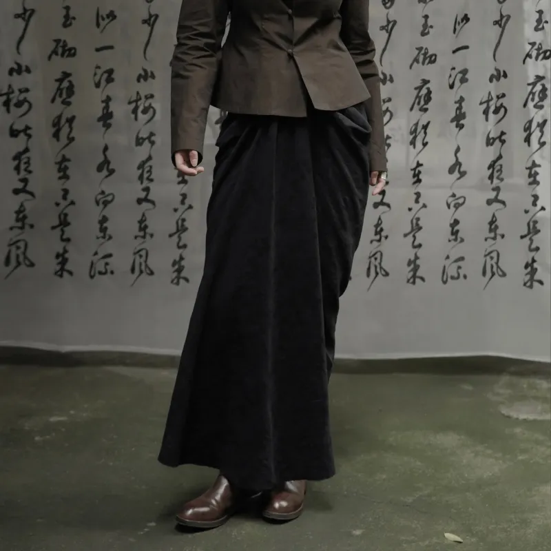 HEYMARKET Casual Long Skirts Women's Black-7