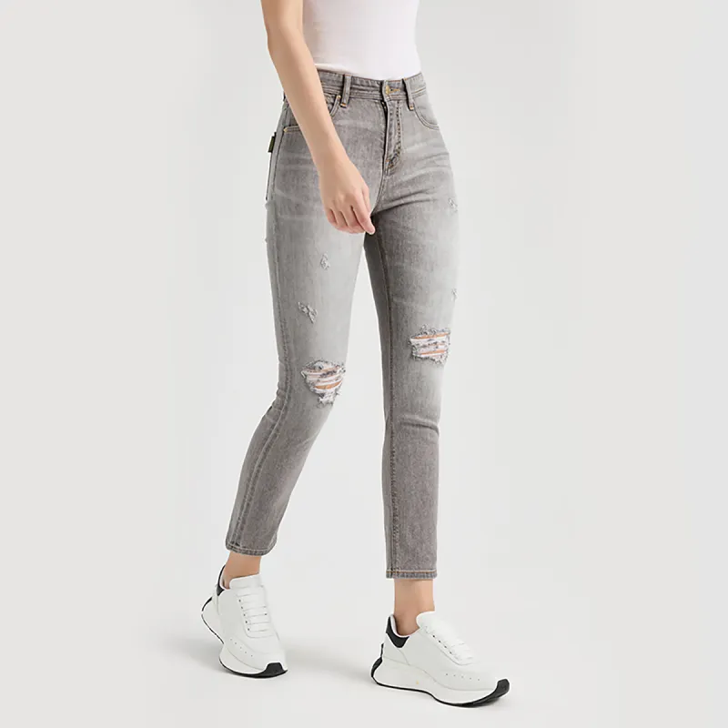 23R+ Straight Jeans Women's Smoke Gray-4