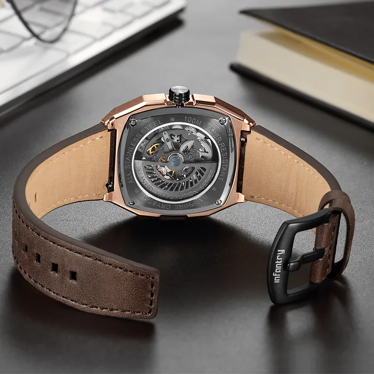 INFANTRY Pioneer Series Automatic Mechanical Movement Watch Men's Watches Black Dial XF0001-5