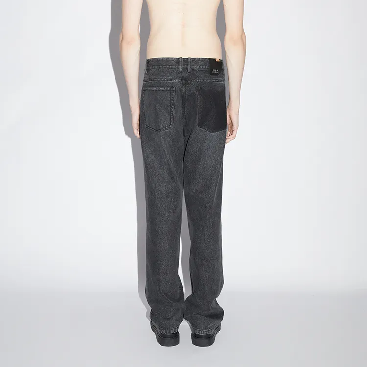IEW.H Straight Jeans Men's Black-4