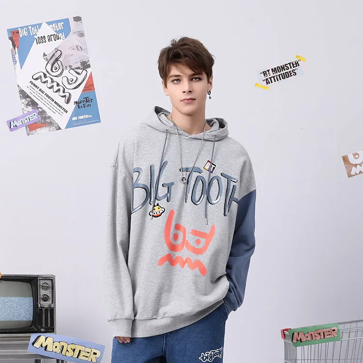 Bt Hooded Loose Fit Regular Sweatshirt Unisex-4