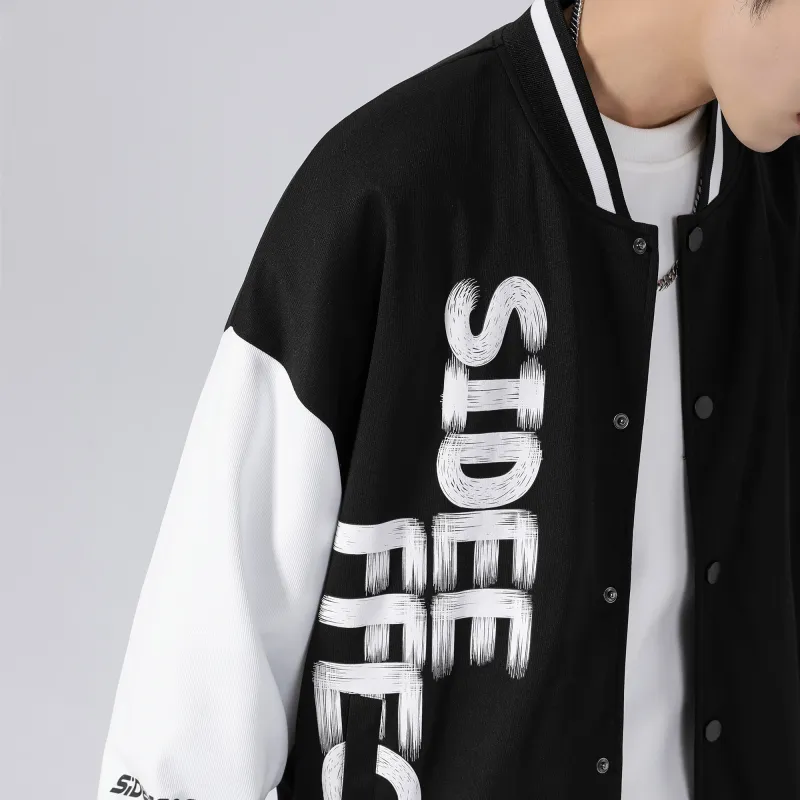 SIDEEFFECT Baseball Jacket Spring And Autumn Unisex-5