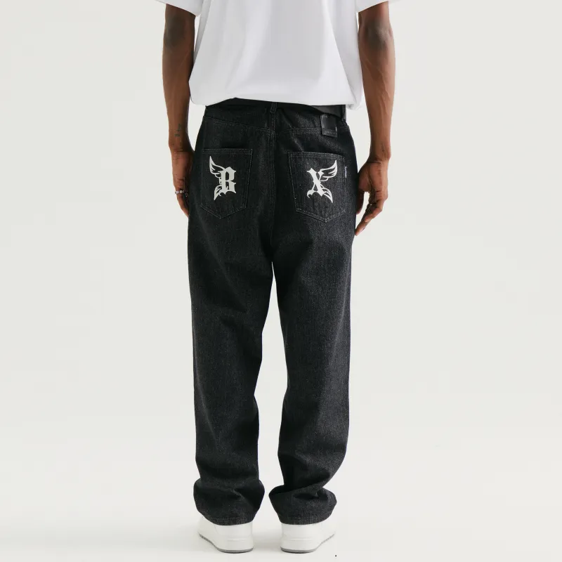 B.X Jeans Unisex Black-3