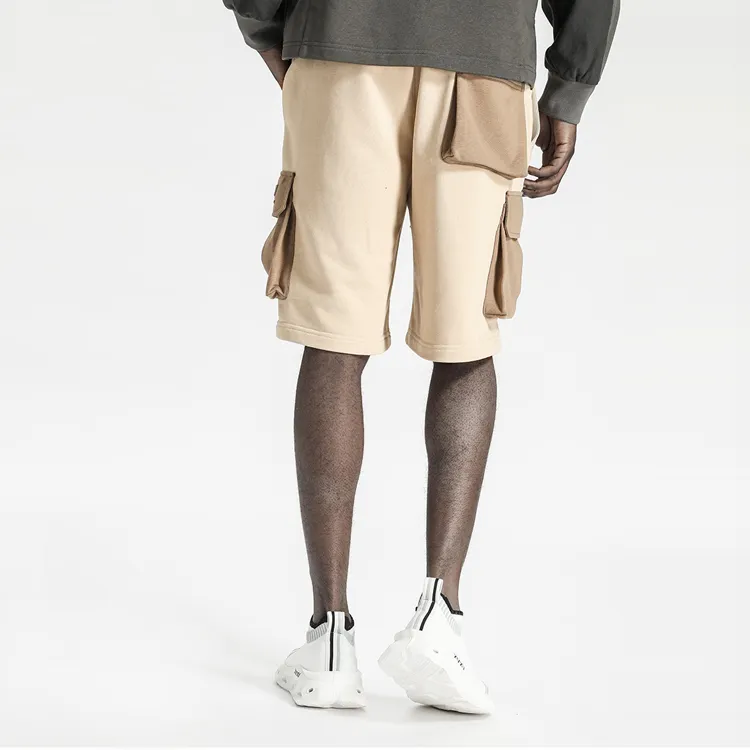 NORVINCY Sports Breathable Straight Fit Knitted Fabric Cargo Shorts Unisex-9