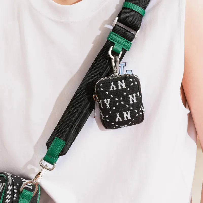 MLB Monogram Collection Crossbody Bags Black-3
