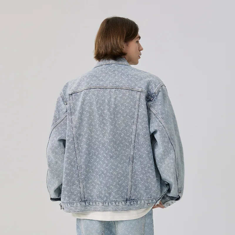 CLIMAX VISION C Collection Denim Jacket Unisex Washed Blue-3