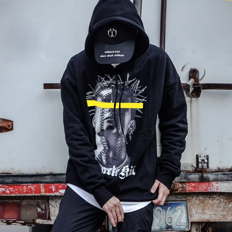 MIRACLE KILL Hooded Loose Fit Sweatshirt Unisex-22
