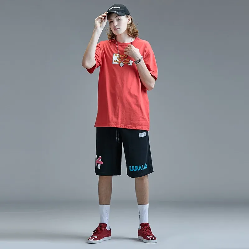 Guuka Casual Shorts Men's Black-5