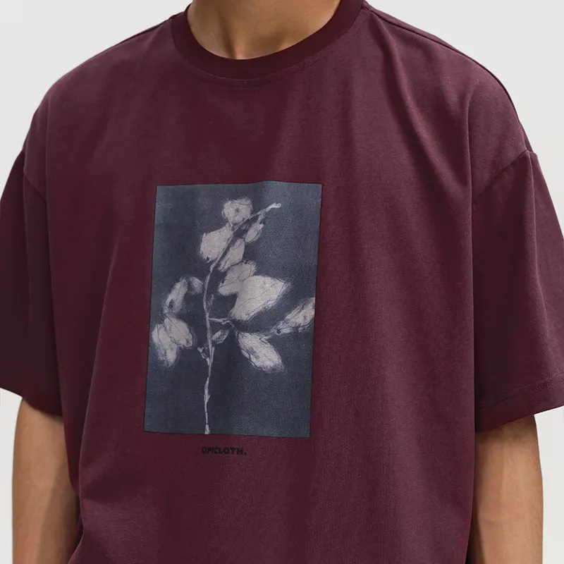 OPICLOTH SS22 T-Shirt Unisex Burgundy-2