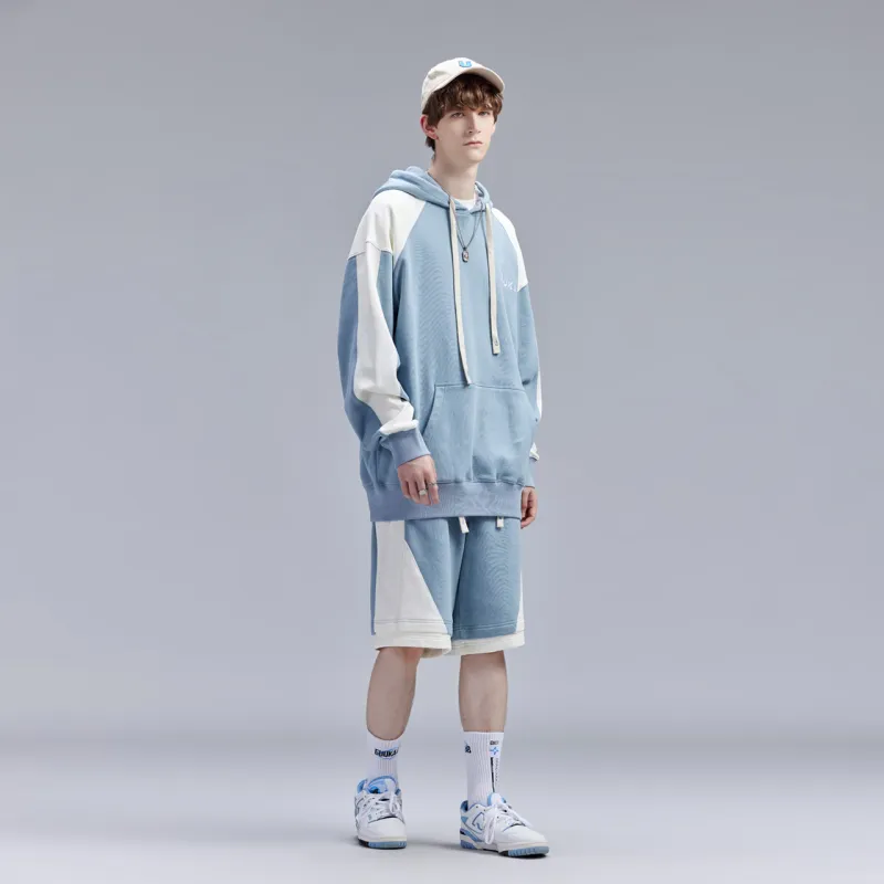 Guuka Casual Shorts Men Light Blue-3