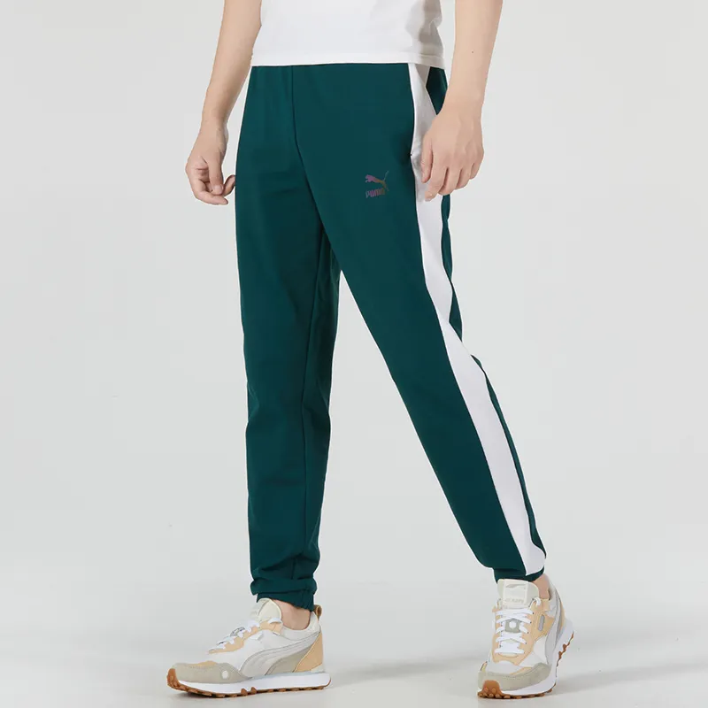 PUMA New Suit Knitted Sweatpants Unisex Ocean Green-3