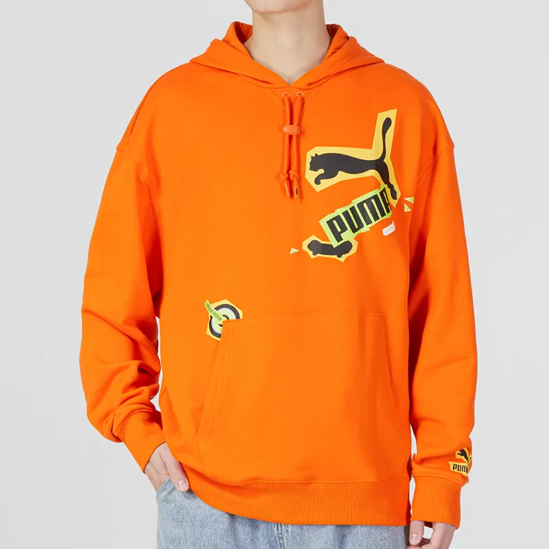 PUMA Sweatshirt Men's Orange Red-2