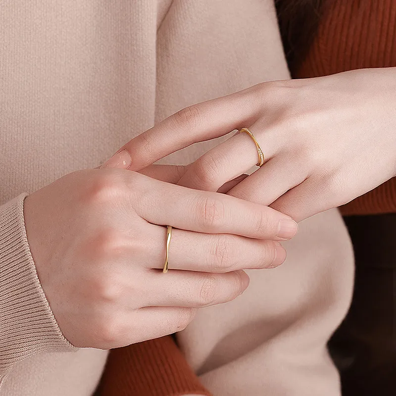 FANCI 18K Gold/14K Gold With Lab Grown Diamond Rings Unisex-10