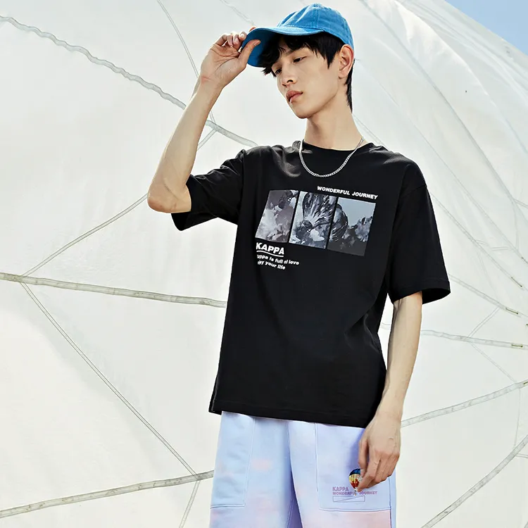 Kappa Reality Mirror Drop Shoulder Sleeve T-Shirt Unisex-2