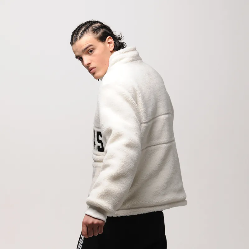Zoo York FW22 Letter Stand Collar Loose Fit Puffer Jacket Men's White-3