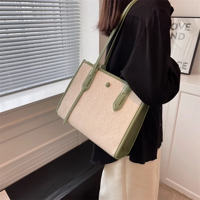 JANE KLAIN Pu Shoulder Bag Women's Pink/Green/Khaki-4