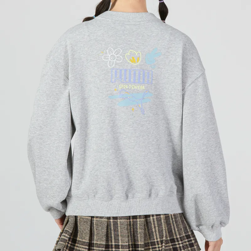 PUMA Sweatshirt Women's Slate Gray-2