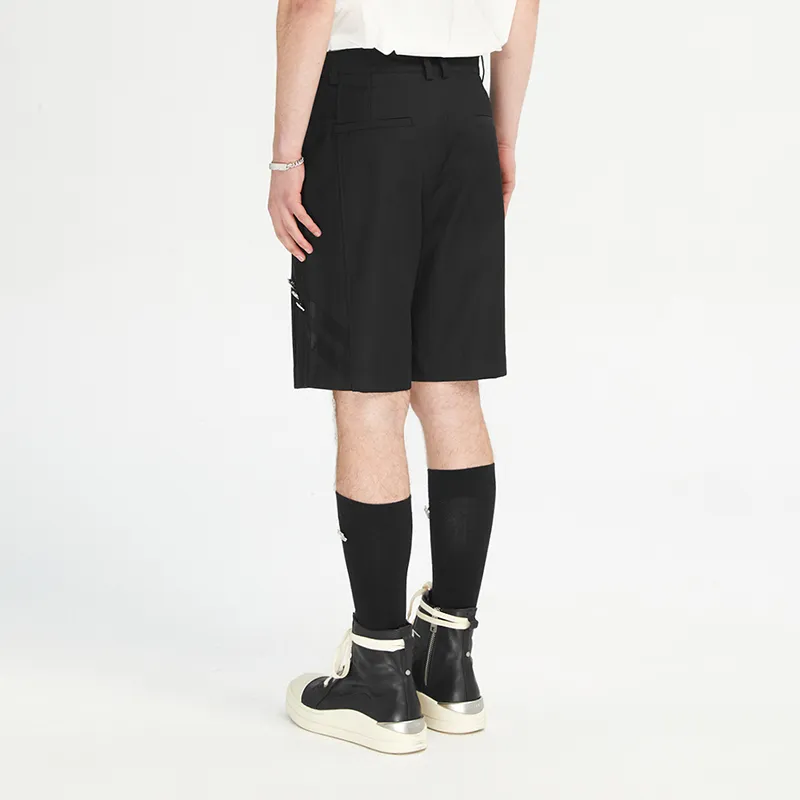 C2H4 Casual Shorts Unisex Black-5
