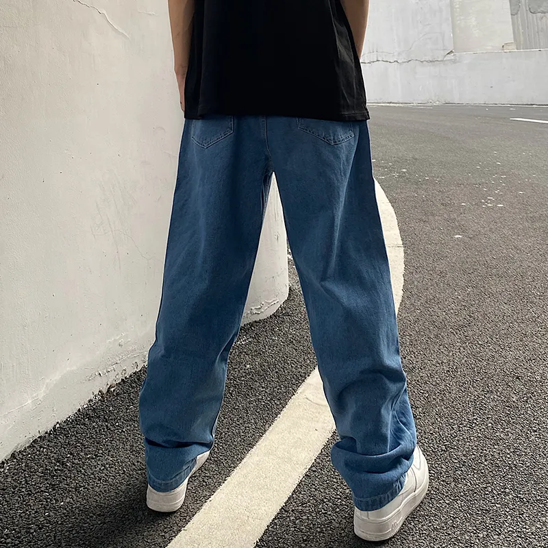WHISTLEHUNTER Straight Jeans Unisex Blue-3