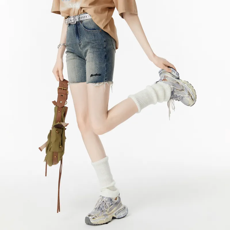 MEETLADY Denim Shorts Women's-4