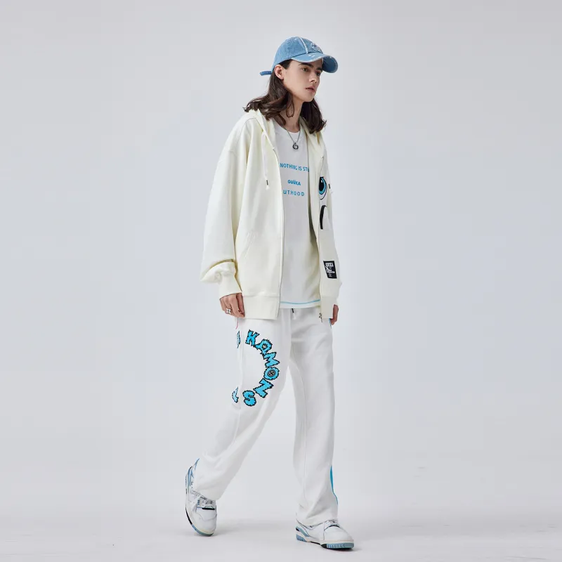 Guuka Sweatshirts Unisex Cream White-4