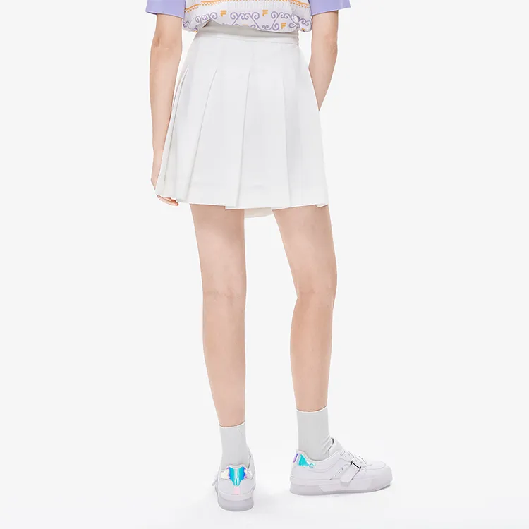 FILA Casual Short Skirts Women's Cloud White-5