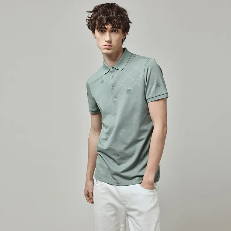 RARE Polo Shirts Men Green-5