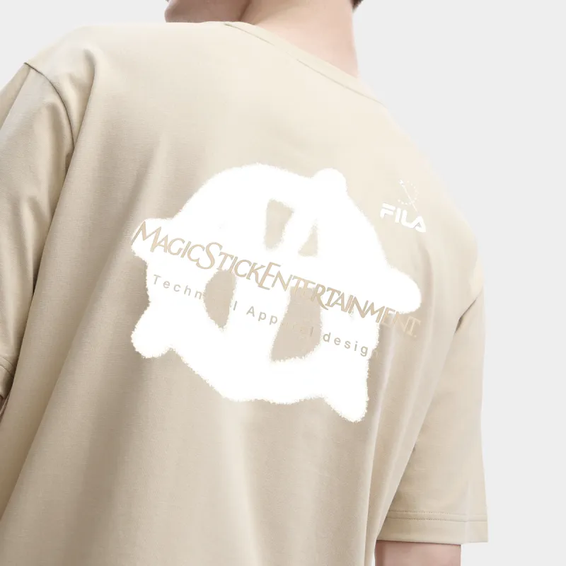 FILA T Shirt Unisex Maituo Camel Khaki-4