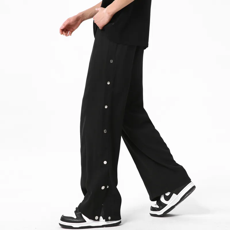 CRUSH KEY Casual Pants Unisex Black-4