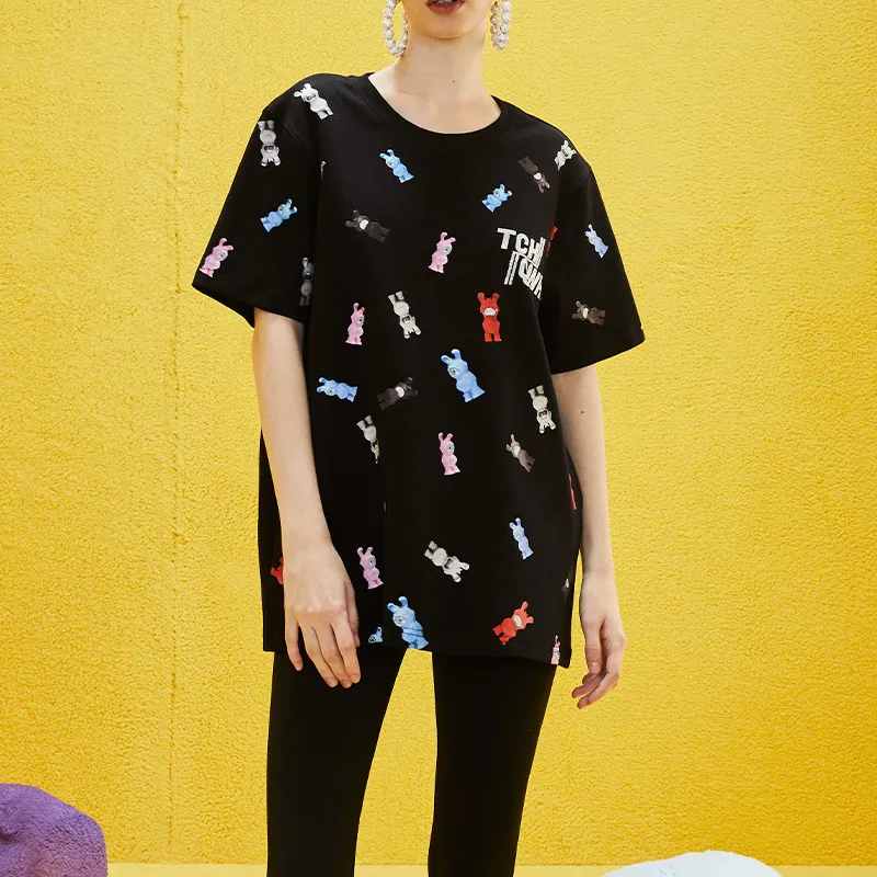 TCH T Shirts Unisex Black With Silver Logo-2