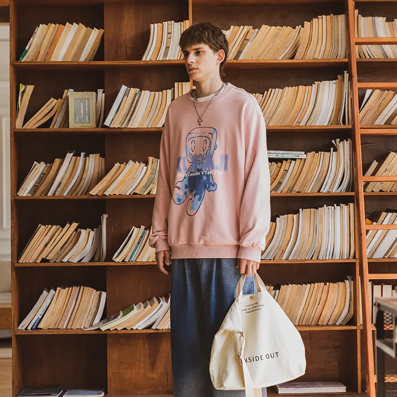 WAYNEXZAVIER x Kupaji Sweatshirt Unisex Pink-2