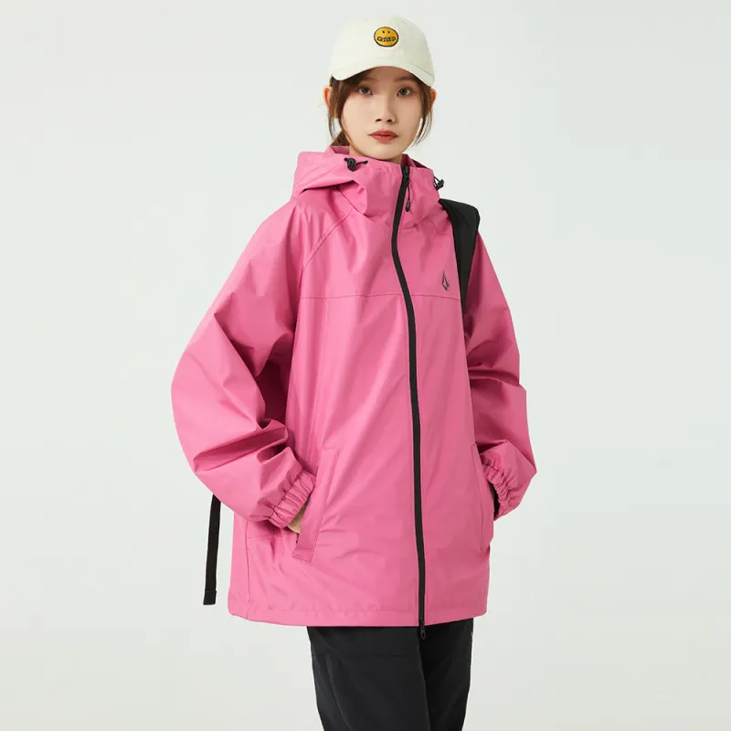 VOLCOM Windbreaker Jackets Unisex Rose Red-3