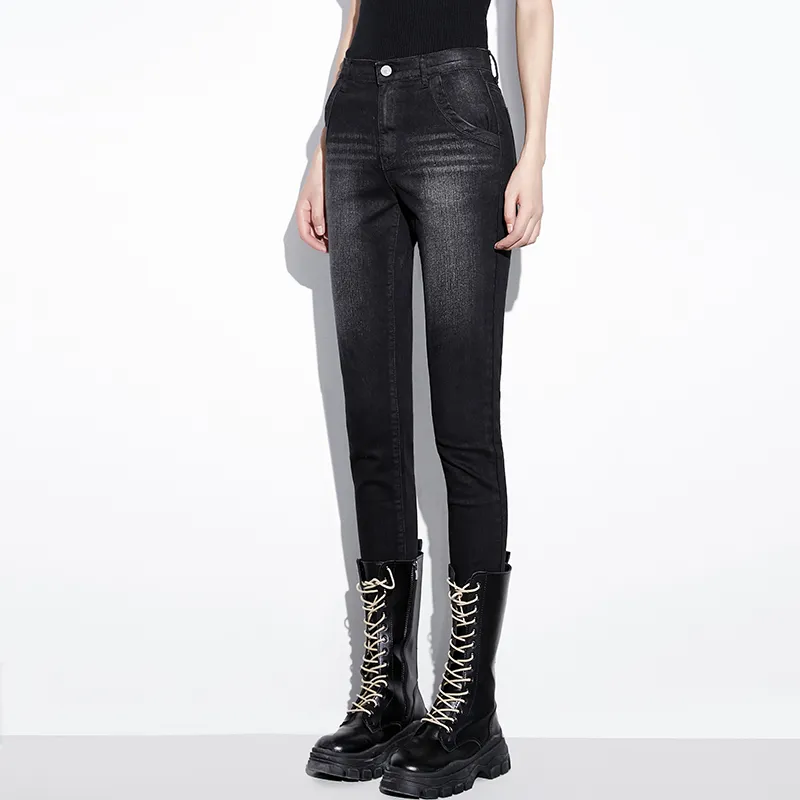 Cabbeen Jeans Women's Black-3