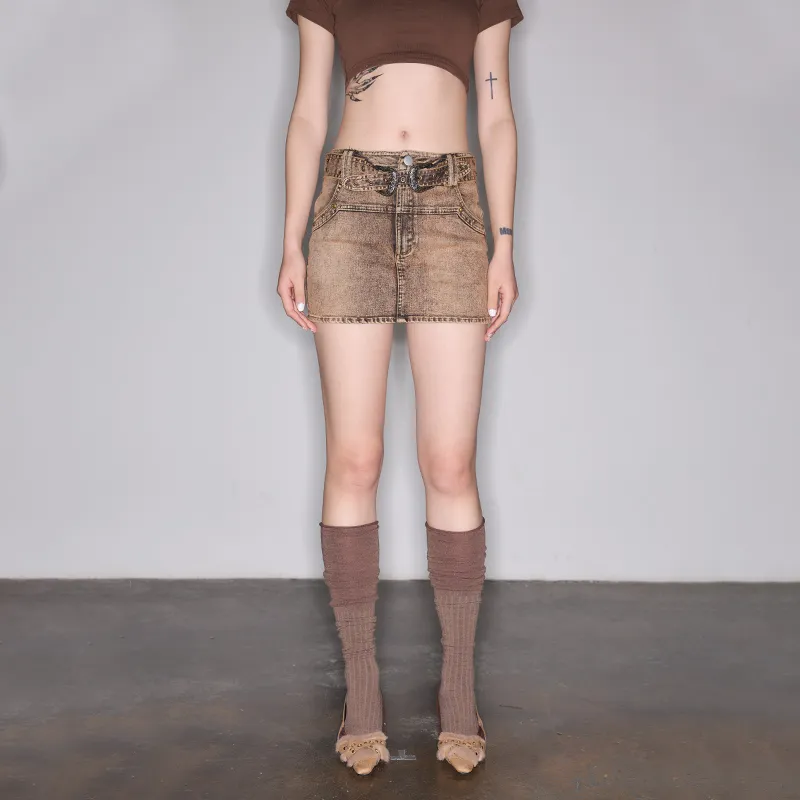 ETERNITY ITA Denim Short Skirts Women's-5