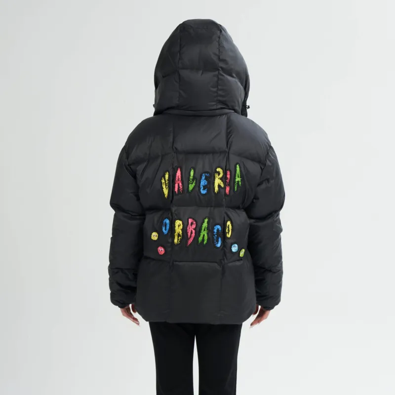 Valeria Obbaco Down Jackets Unisex Black-2
